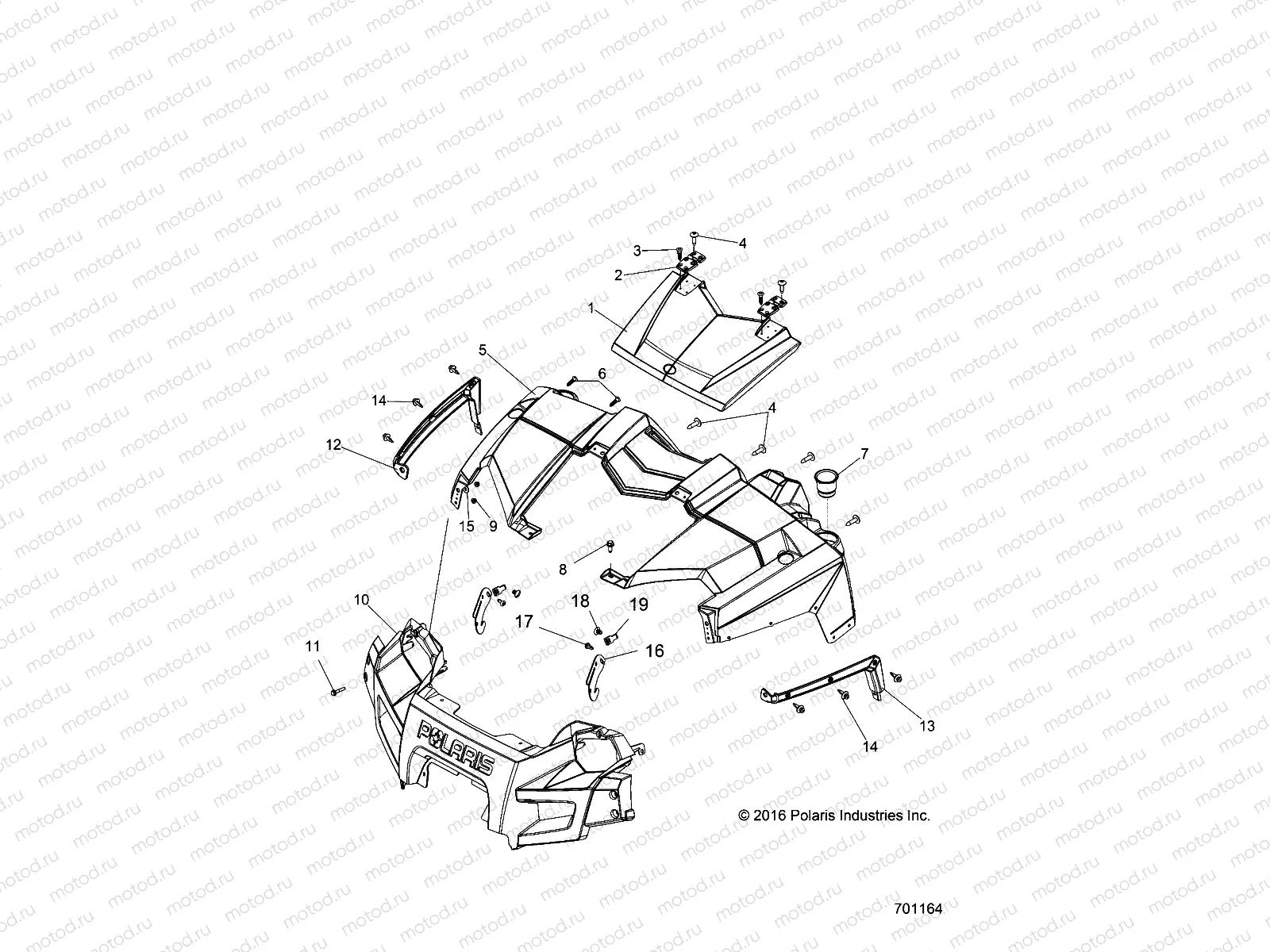 BODY | BODY, HOOD and FRONT FASCIA - R18RCA57A1/A4/B4/B1 (701164)