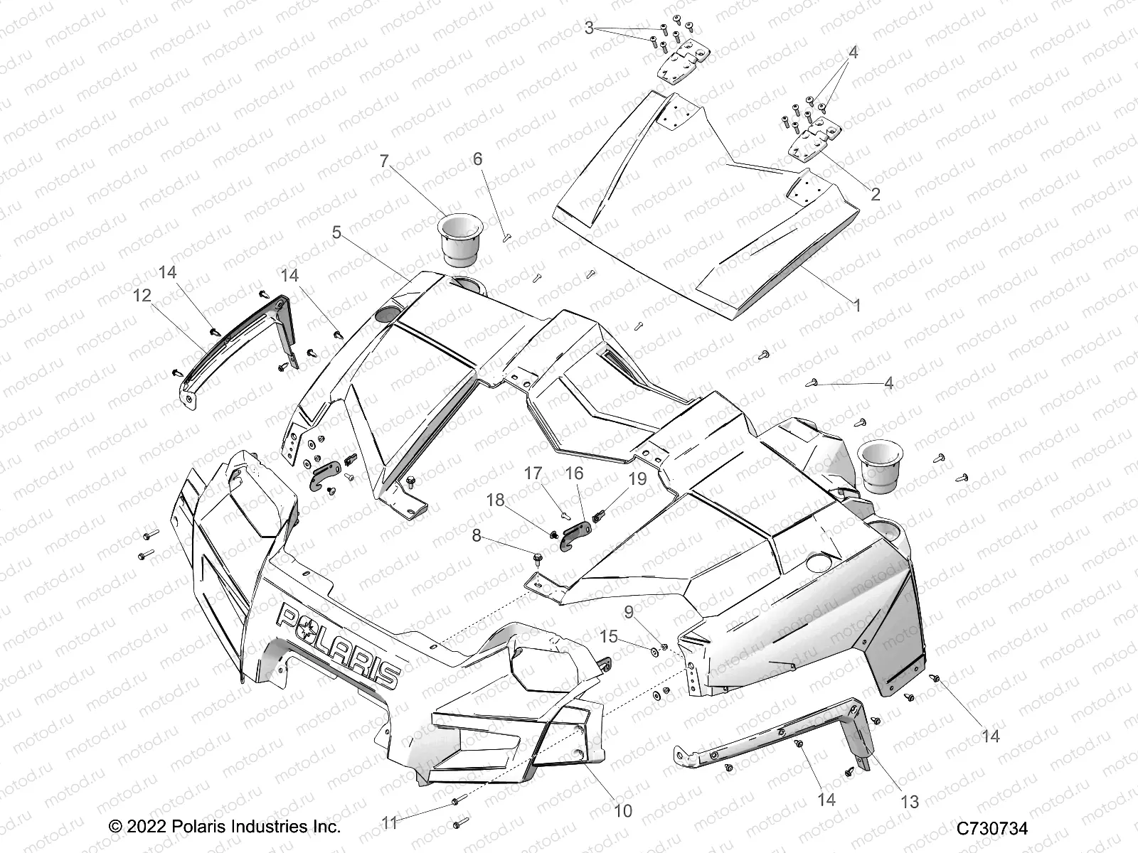 BODY | BODY, HOOD and FRONT FASCIA - R23CCA57A1/A7 (C730734)