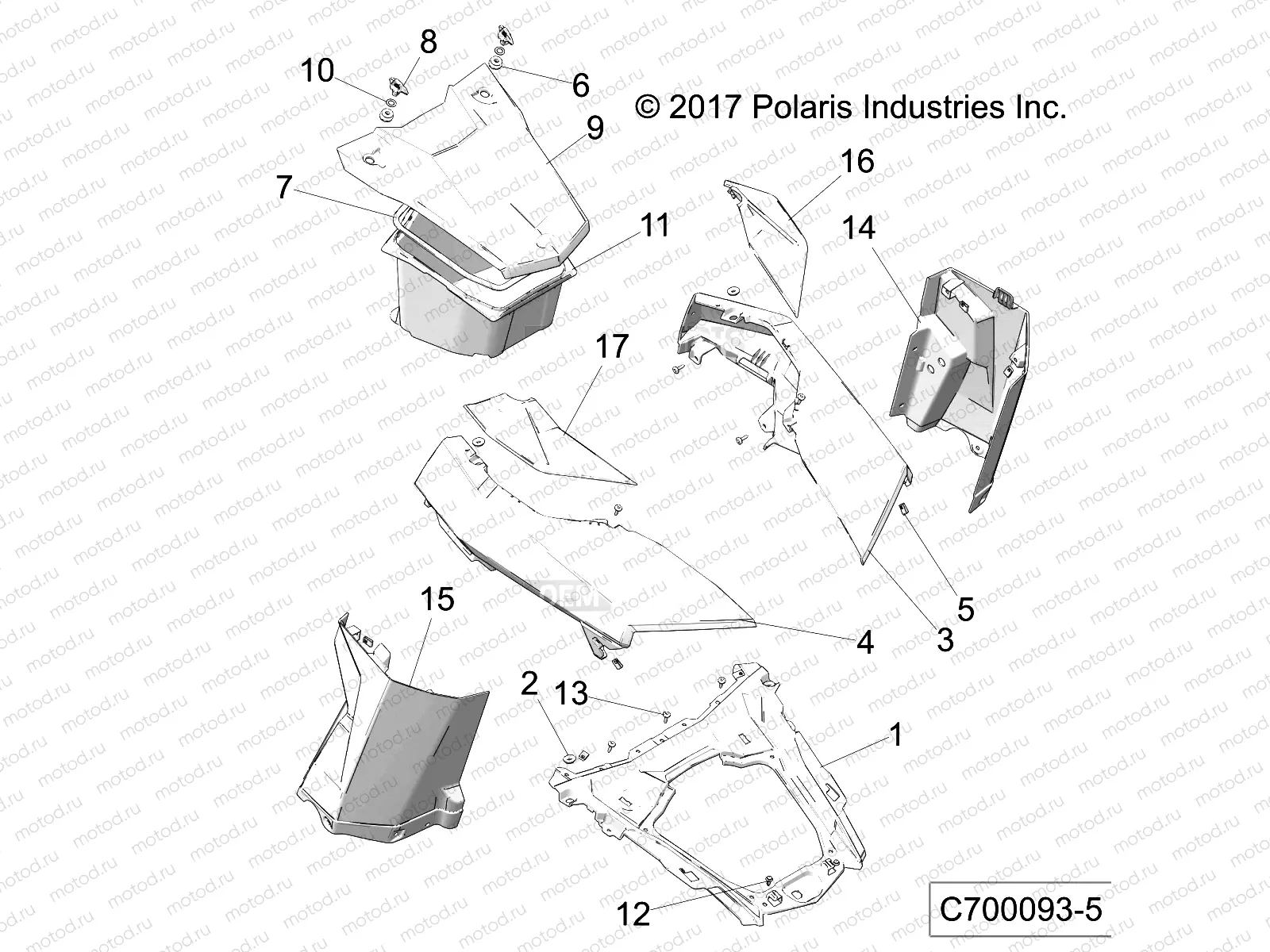BODY | BODY, HOOD AND LINER - Z19VGE99AK/AW/BK/BW (C700093-5)