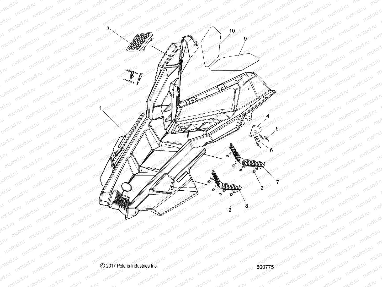 BODY | BODY, HOOD ASM. - S22MDX6DSA/6DEA (600775)