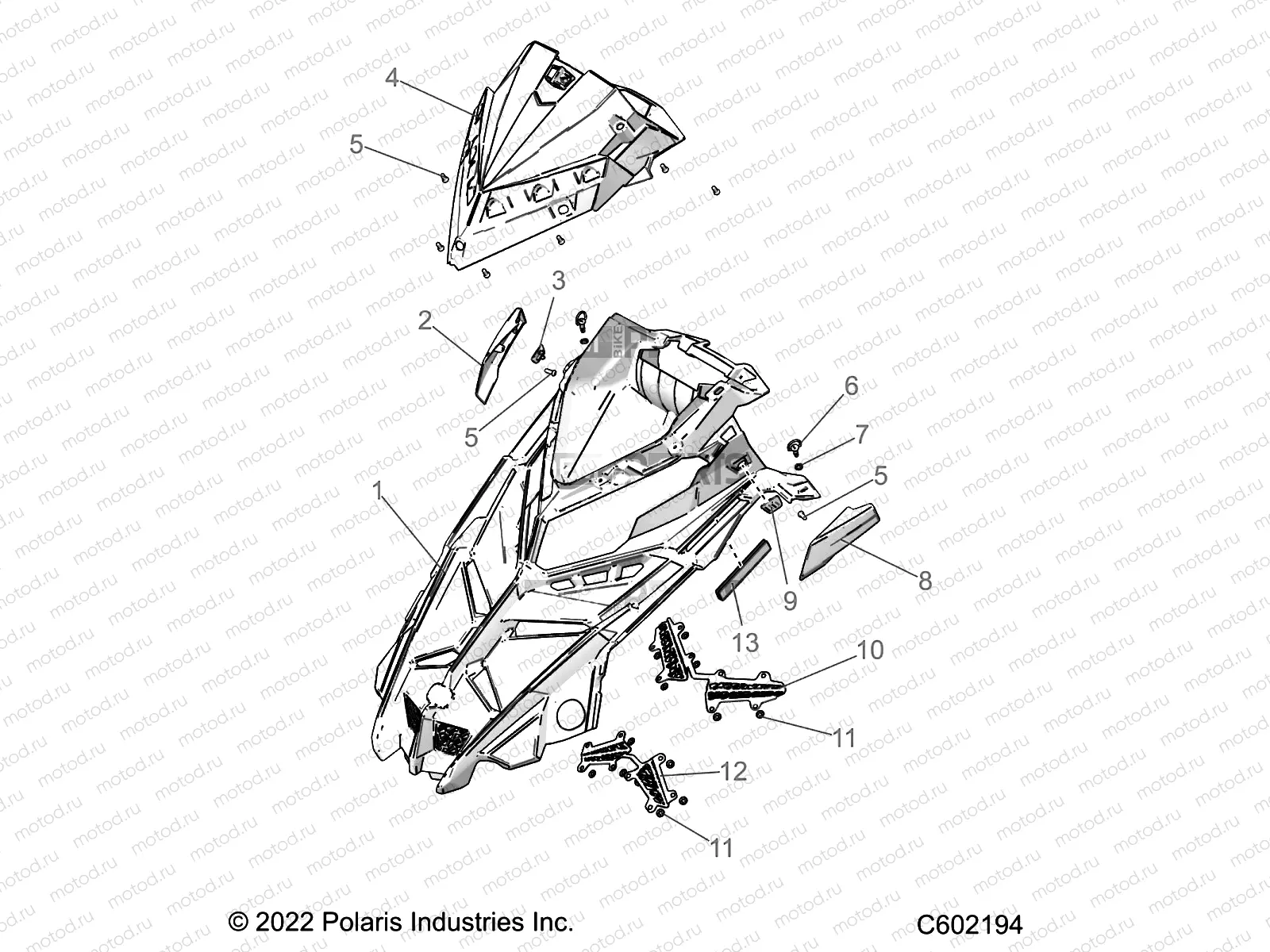 BODY | BODY, HOOD ASM. - S23TFK6RS (C602194)