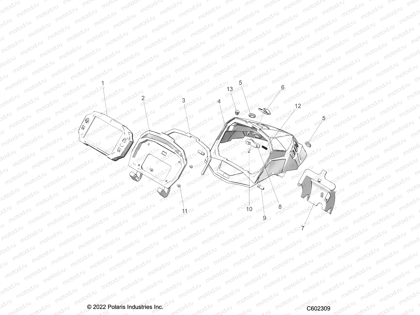 BODY | BODY, HOOD CAP ASM. 7 DISPLAY - S22TKL6RS (C602309)