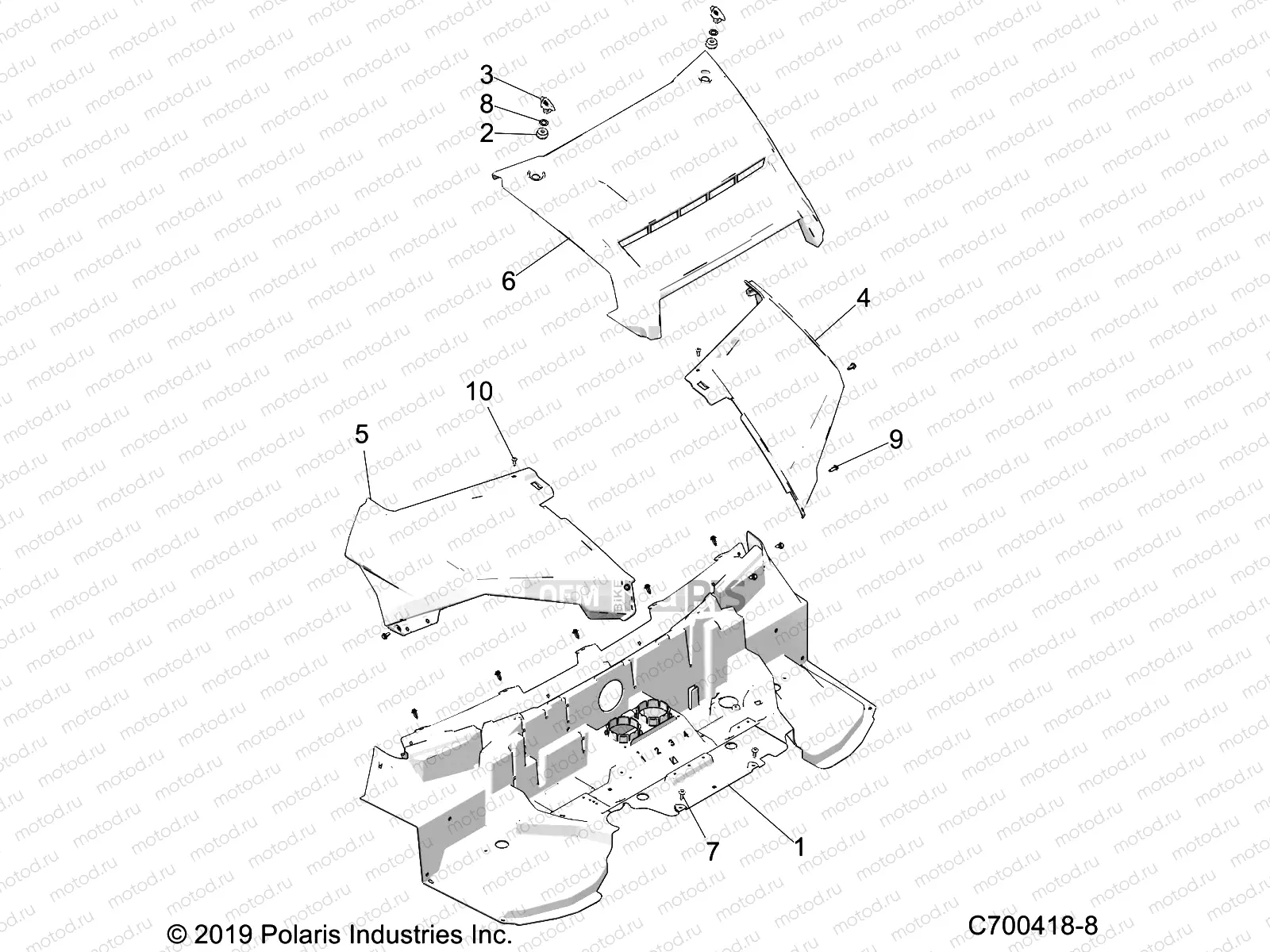 BODY | BODY, HOOD - D22P4ED4B4/FD4B4 (C700418-8)