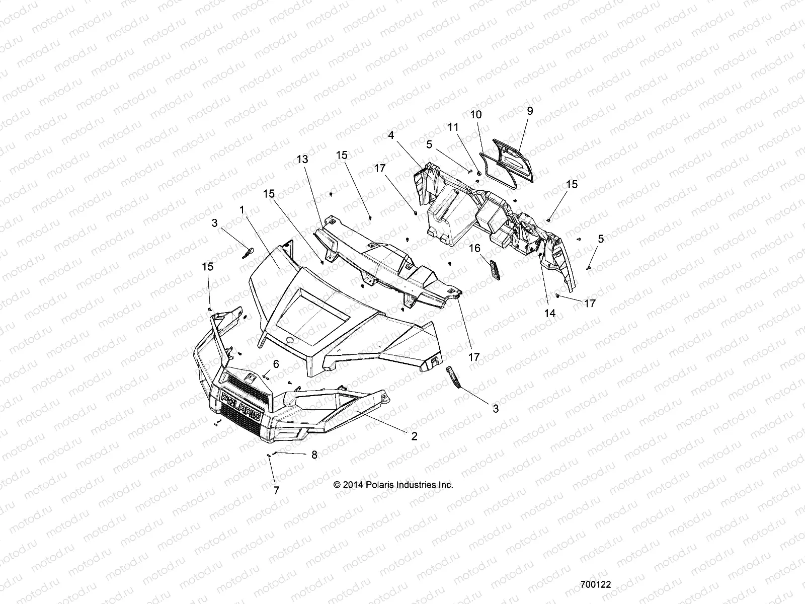 BODY | BODY, HOOD, DASH and GRILL - R15RMA32FA (700122)