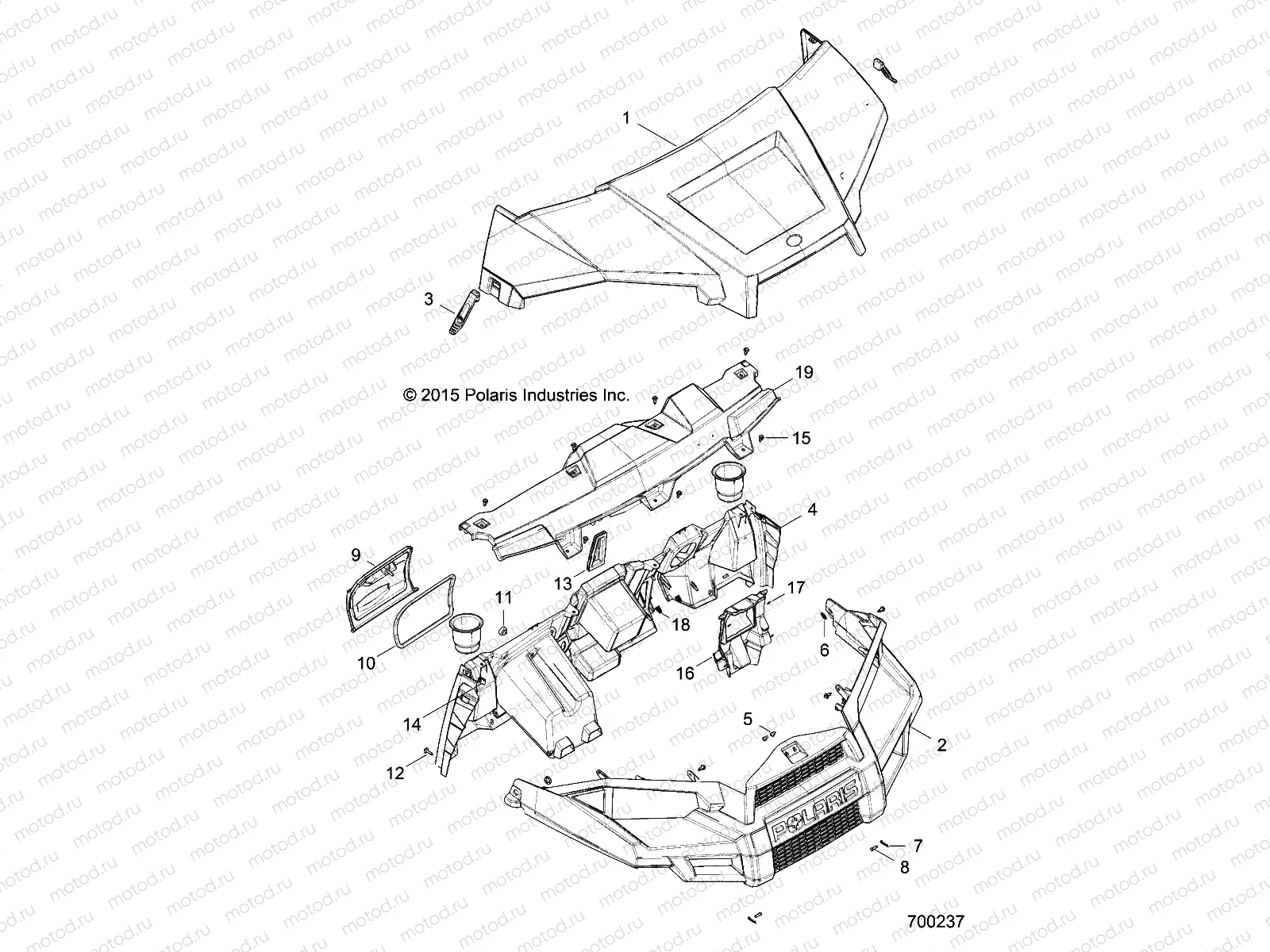 BODY | BODY, HOOD, DASH and GRILL - R15RMA57AA/AR/AZ/AC/LA/H57AR (49RGRHOOD15570)