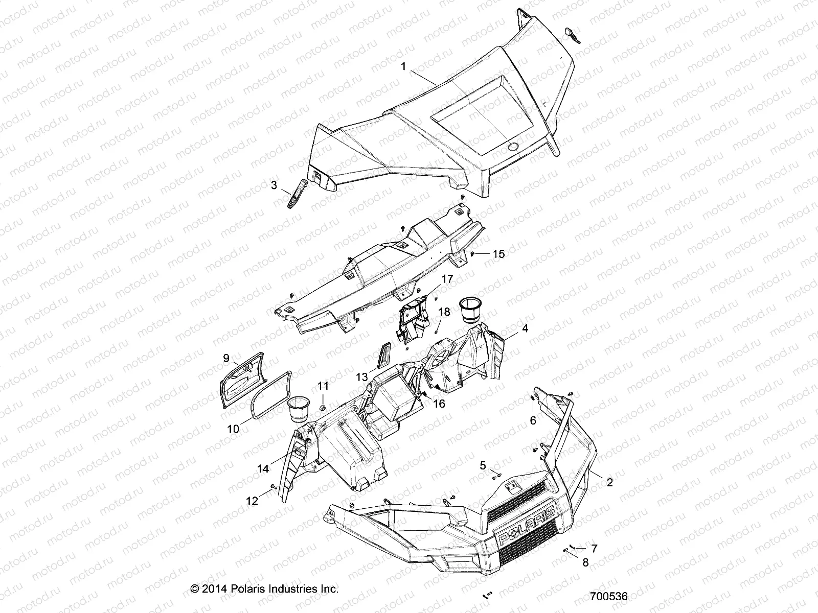 BODY | BODY, HOOD, DASH and GRILL - R16RMA57F1/SF1 (700536)