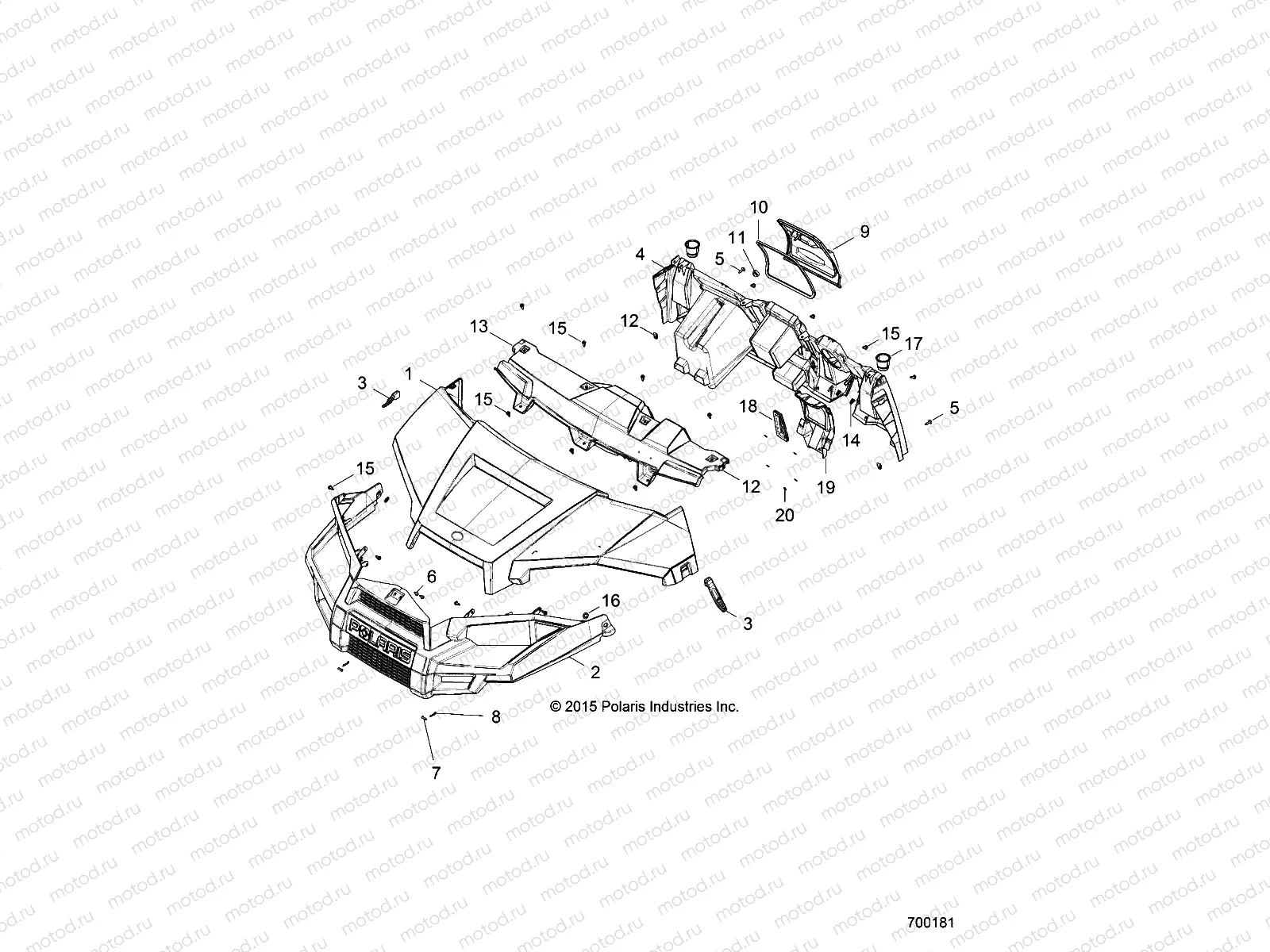 BODY | BODY, HOOD, DASH and GRILL - R20MAA57B1/B9/EBH (700181)