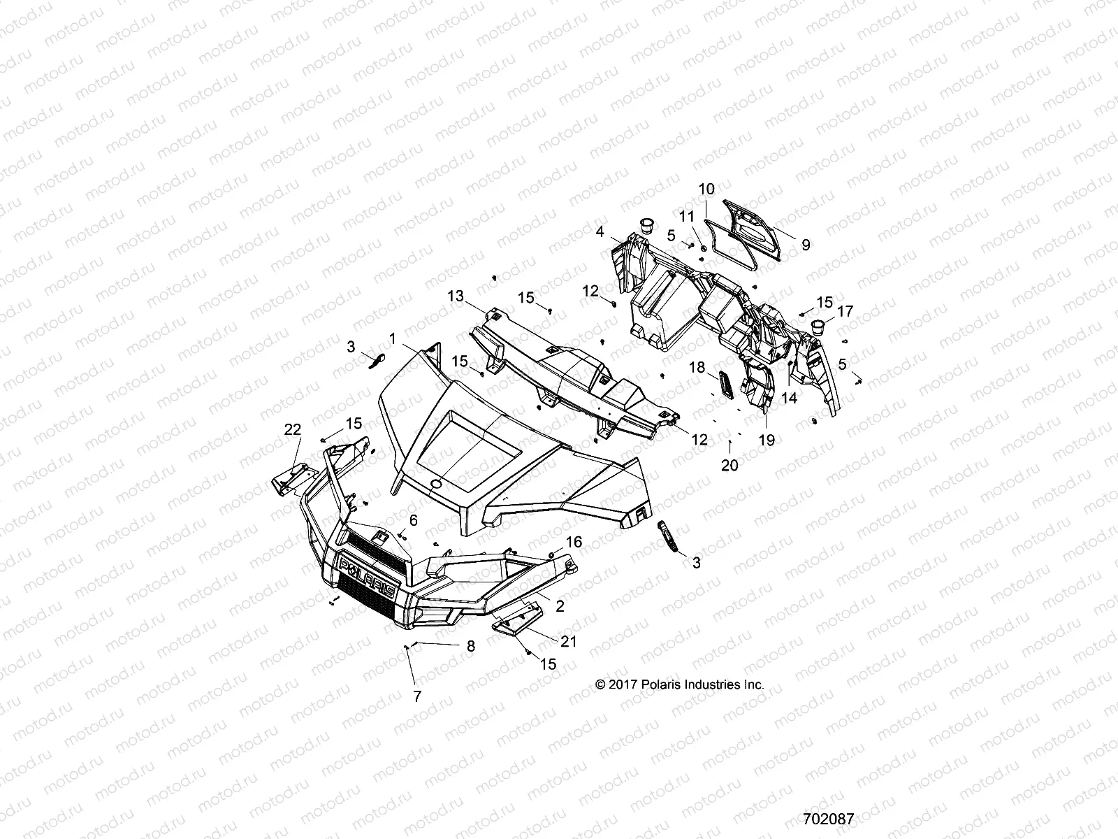 BODY | BODY, HOOD, DASH ,GRILL and FRONT FENDERS - R21MAA57F1/F9/SF1/F9/C1/C9/CK (702087)