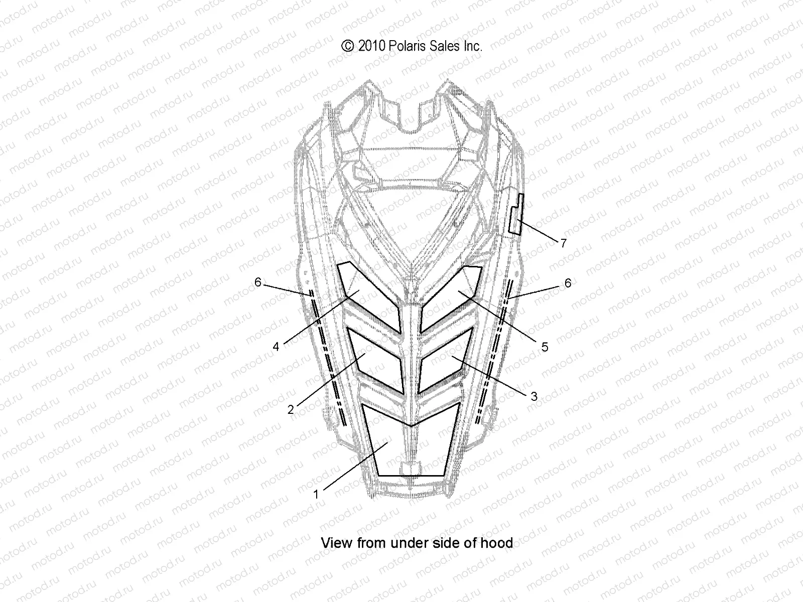 BODY | BODY, HOOD FOAM/FIBER - S20CBA6GSL (49SNOWHOODSCFL11RUSH)