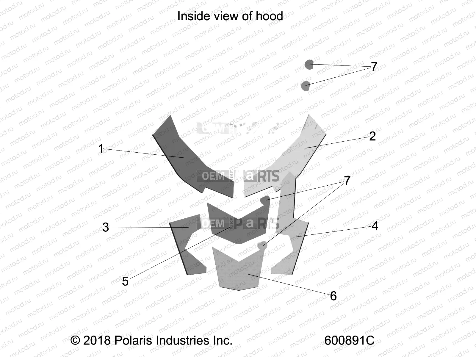 BODY | BODY, HOOD FOAM/FIBER - S22EFD8RS/EFE8RS ALL OPTIONS (600891C)