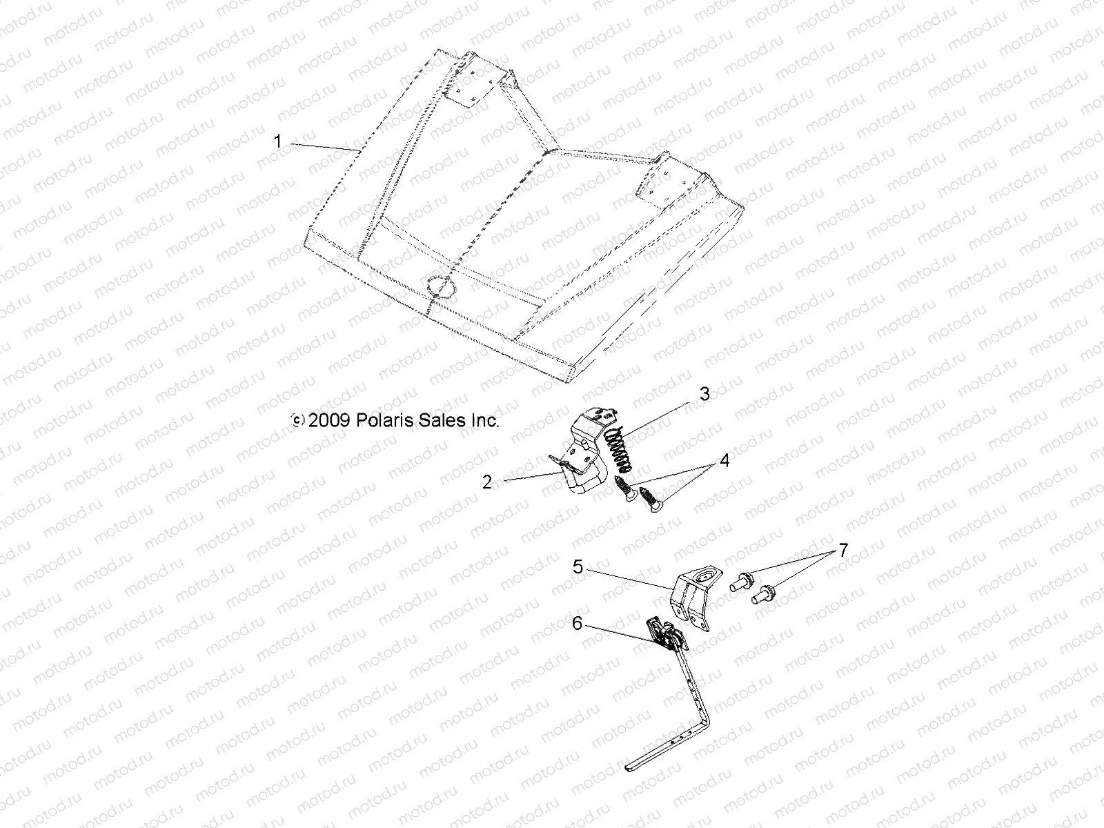 BODY | BODY, HOOD LATCH - R11TH90DG (49RGRLATCH10CREW)