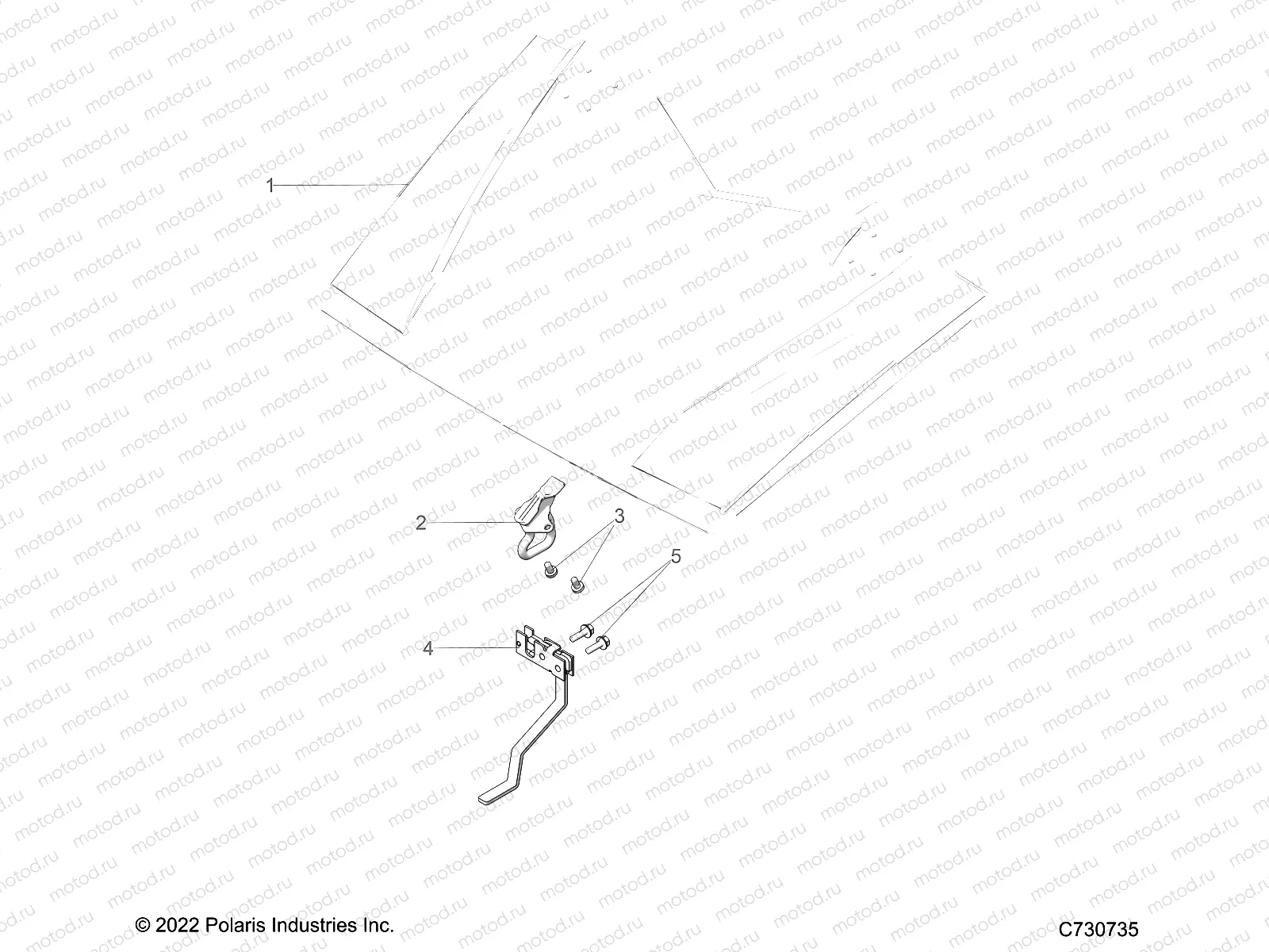 BODY | BODY, HOOD LATCH - R23CCA57A1/A7 (C730735)