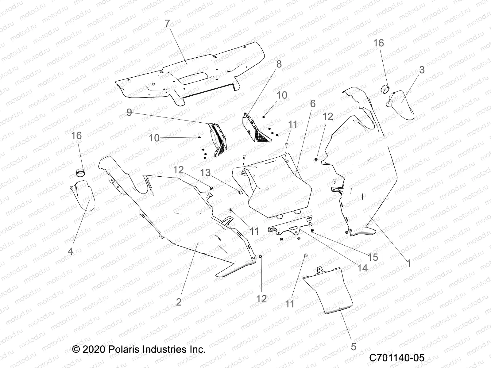 BODY | BODY, HOOD - Z22RML2KAL/AP/BK/BL/BP/BT (C701140-05)
