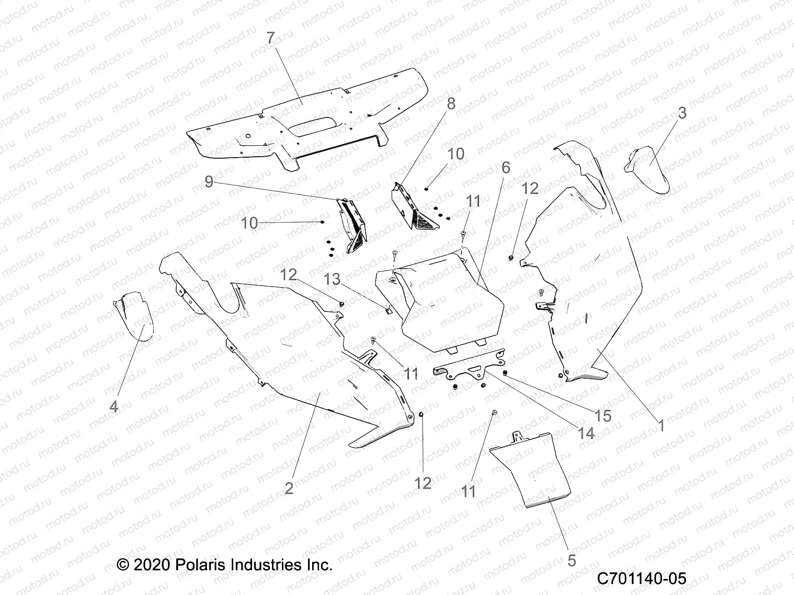 BODY | BODY, HOOD - Z23RGC2KAJ/BJ (C701140-05)