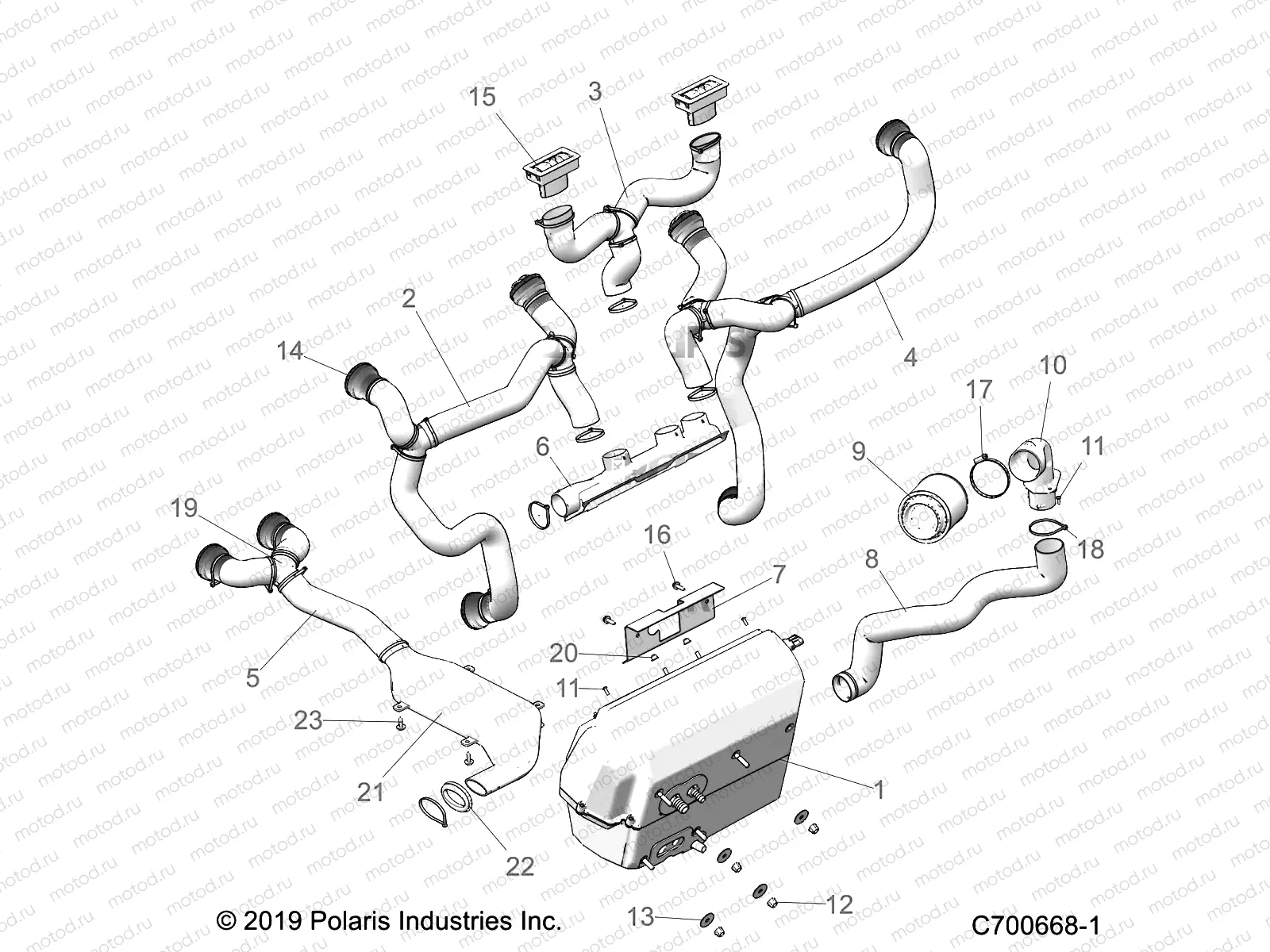 BODY | BODY, HVAC DUCTING - R21RSY99A9/AC/AP/AW/B9/BC/BP/BW (C700668-1)