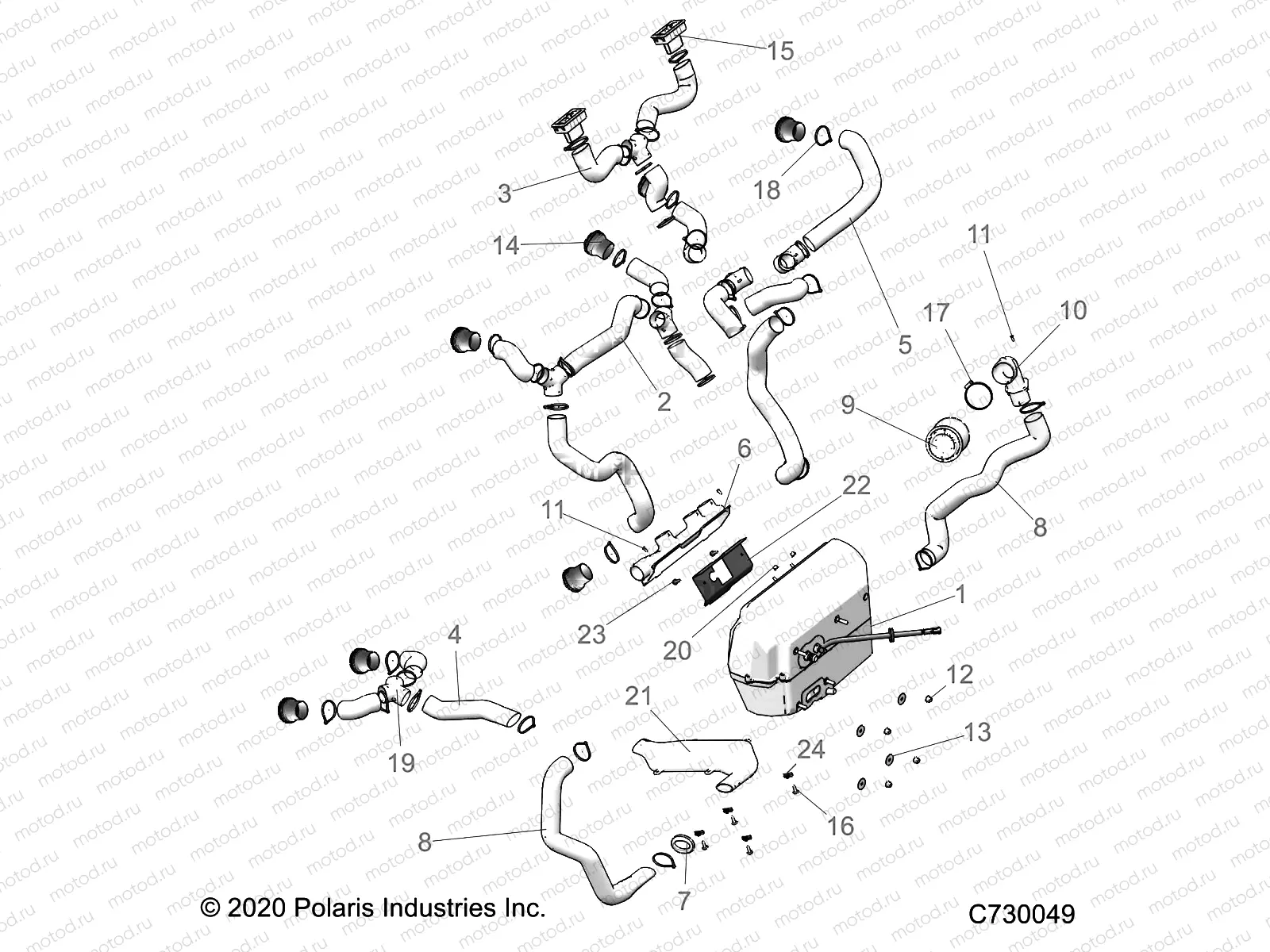 BODY | BODY, HVAC DUCTING - R23RSY99A9/AJ/AK/AX/B9/BJ/BK/BX (C730049)