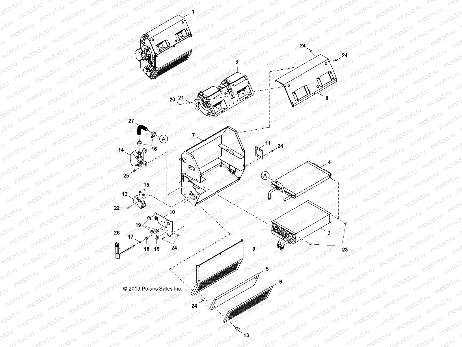 BODY | BODY, HVAC, INTERNALS - R16B2PD1AA (49BRUTUSHVACINT13)