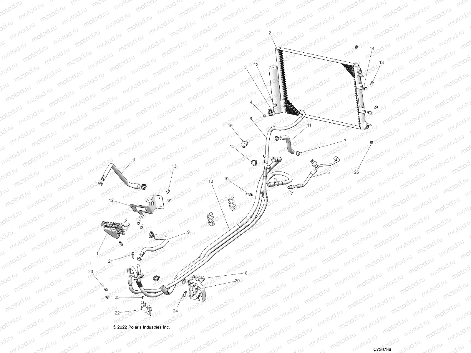 BODY | BODY, HVAC ROUTINGS - R23RRV99AC (C730786)