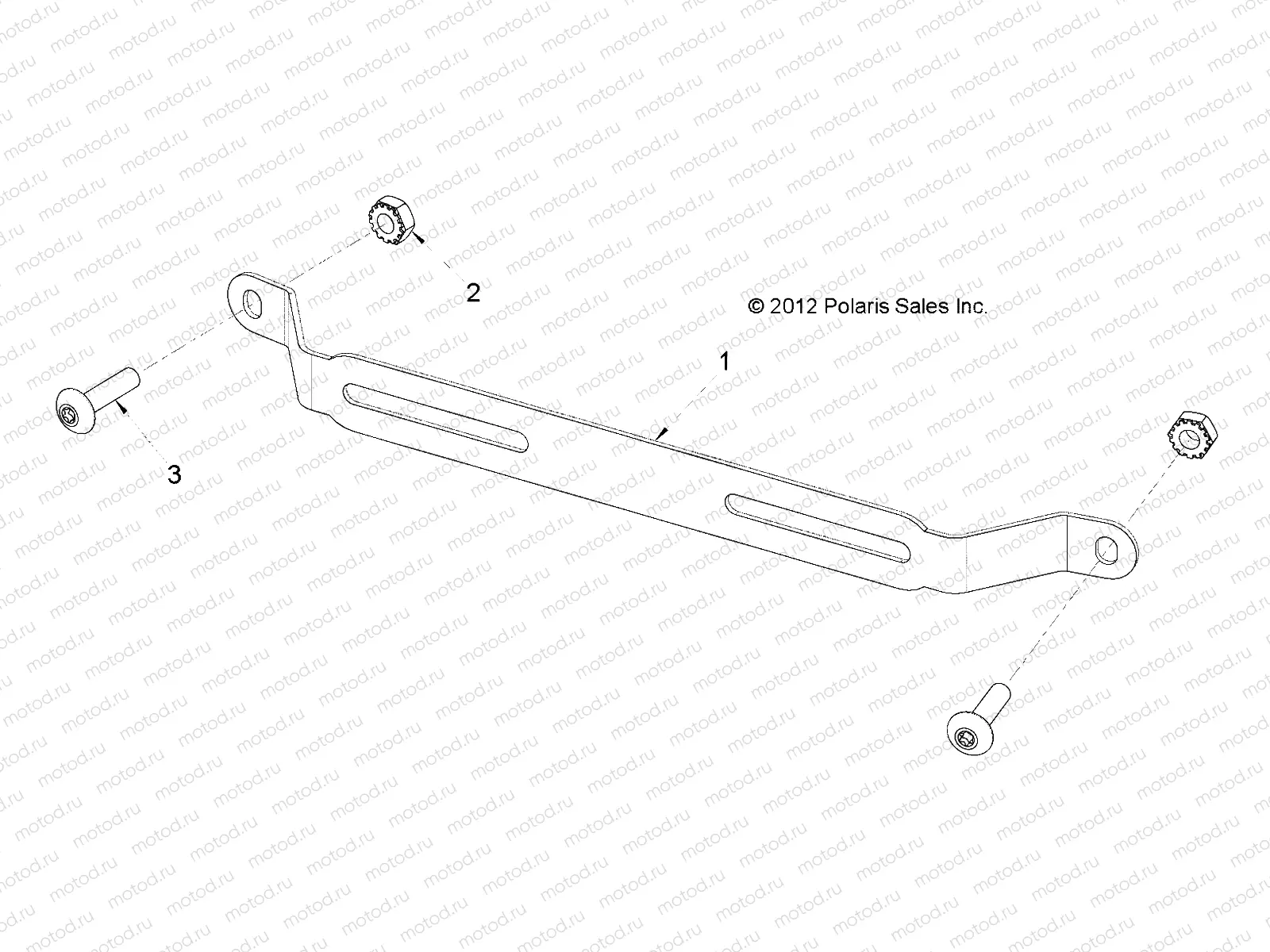 BODY | BODY, LICENSE PLATE BRACKET FRONT - e2/e4/e6/eS/eL/eLXD (49GEMBODY11LICENSE)