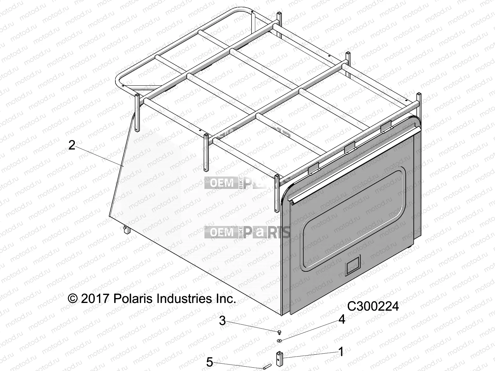 BODY | BODY, LONG BOX W/LADDER RACK - L22G2DEALA (C300224)