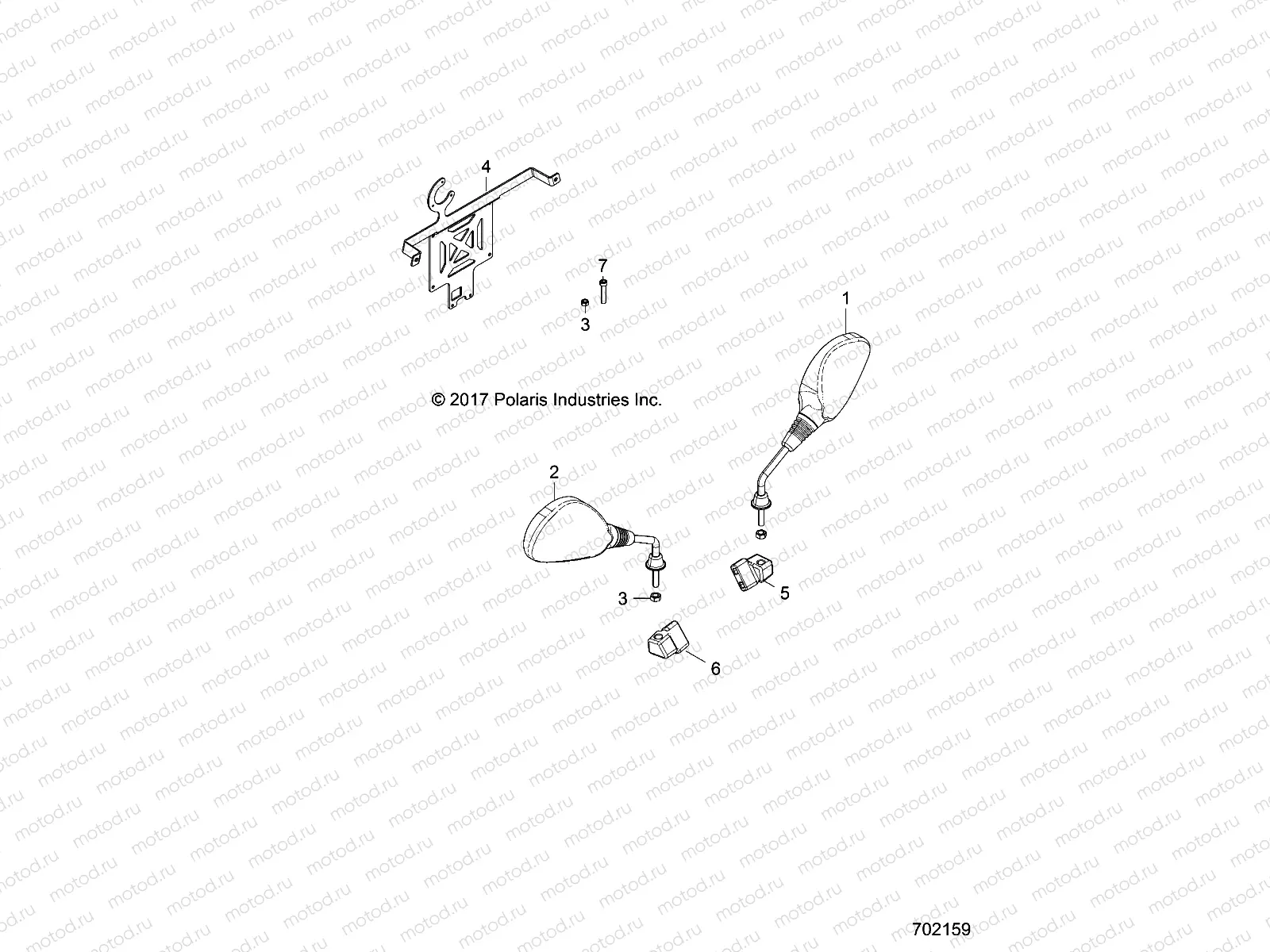 BODY | BODY, MIRROR, HITCH, LICENSE PLATE - Z18VBE87F2 (702159)