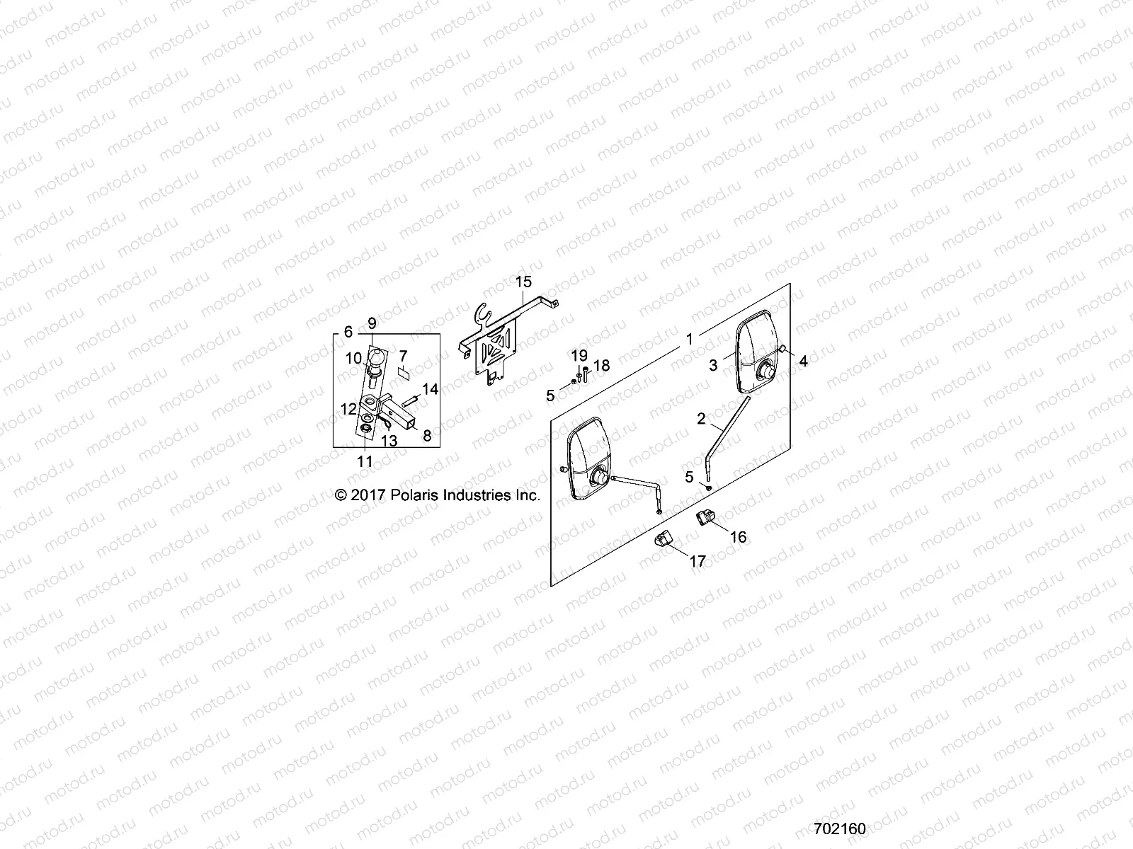 BODY | BODY, MIRROR, HITCH, LICENSE PLATE - Z18VBS87C2/CU (702160)