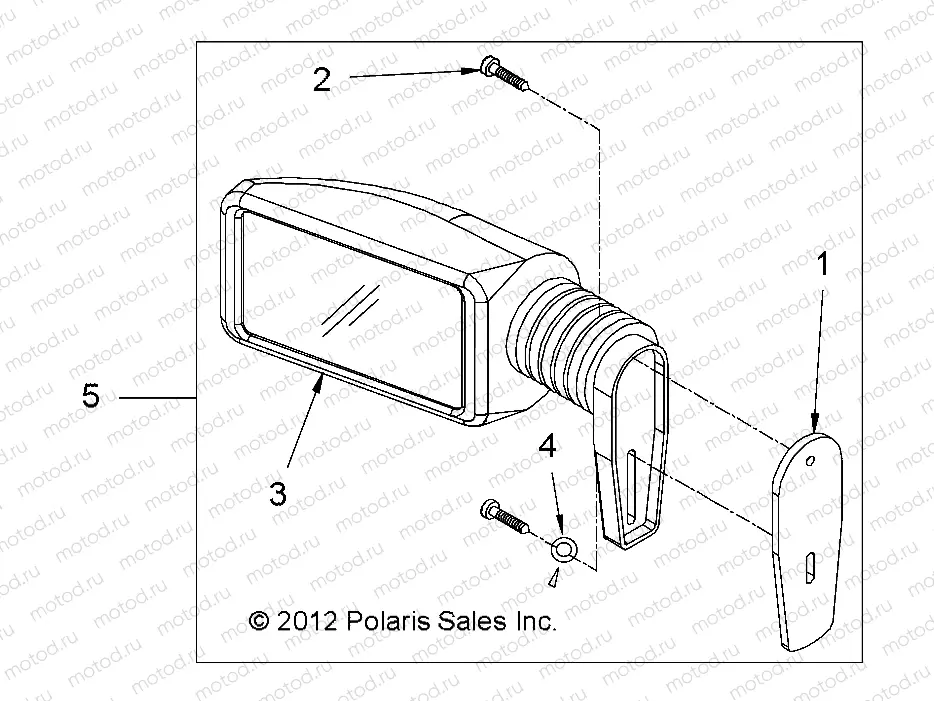 BODY | BODY, MIRROR, SIDE - L12G2A/L12G4A/L12G6A/L12G2S/L12G2L/L12G2D (49GEMBODY11MIRROR)