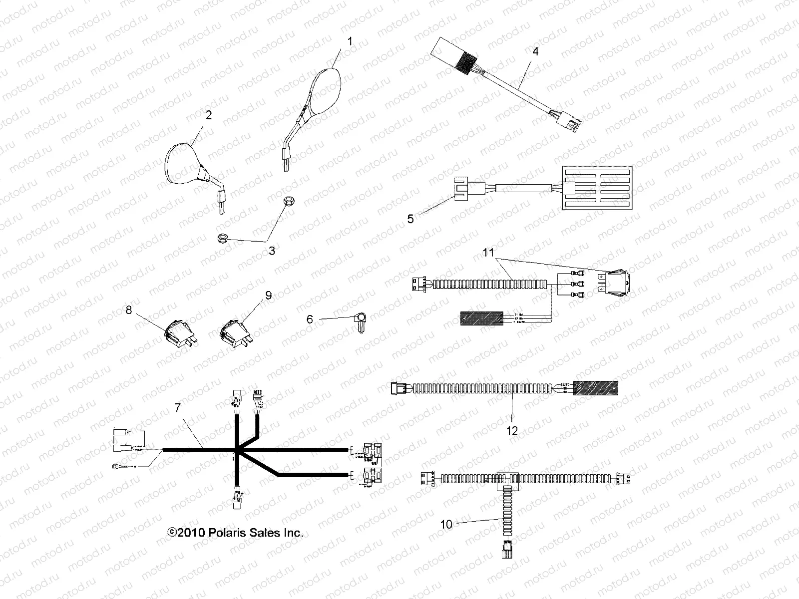 BODY | BODY, MIRRORS and HANDWARMERS - A12DN8EAH (49ATVMIRRORS11SPTRG850)