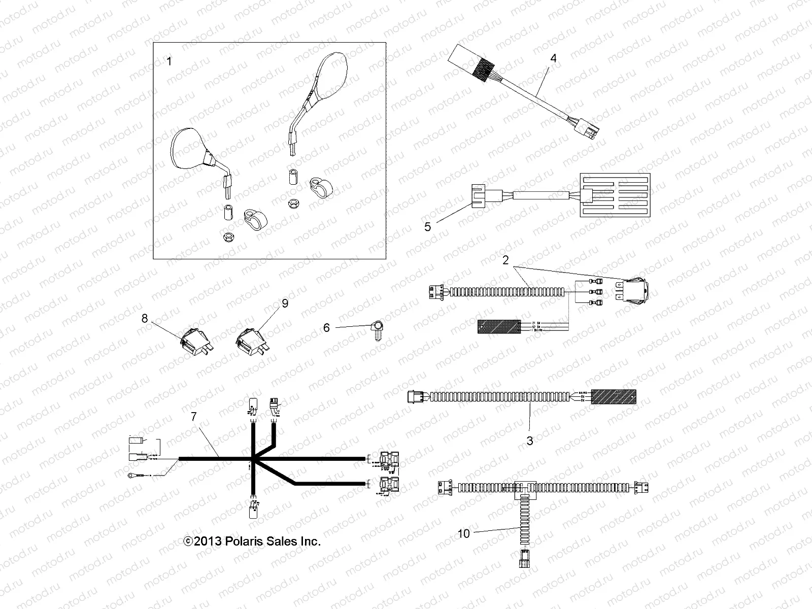 BODY | BODY, MIRRORS and HANDWARMERS - A14DN8EAQ (49ATVMIRRORS14SPTRG850)