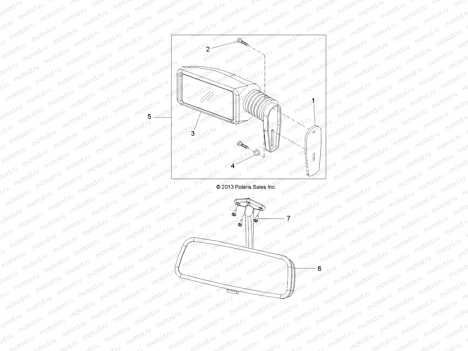 BODY | BODY, MIRRORS - L14G2/4/6 ALL OPTIONS (49GEMBODY13MIRRORS)