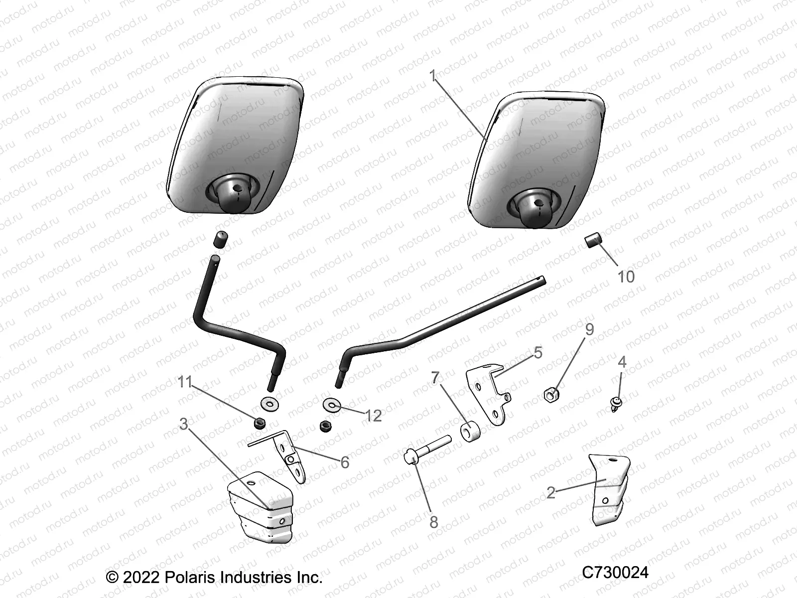 BODY | BODY, MIRRORS - R22TAE99FA/SFA/SCA/SCK (C730024)