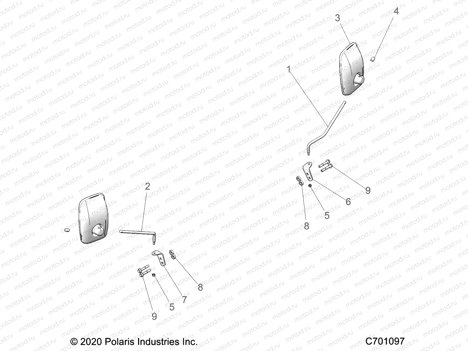 BODY | BODY, MIRRORS, TRACTOR - Z21NAS99CG (C701097)