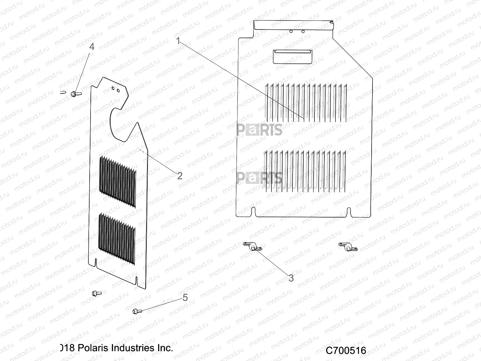 BODY | BODY, MUD COVERS REAR - R20RRED4J1 (C700516)