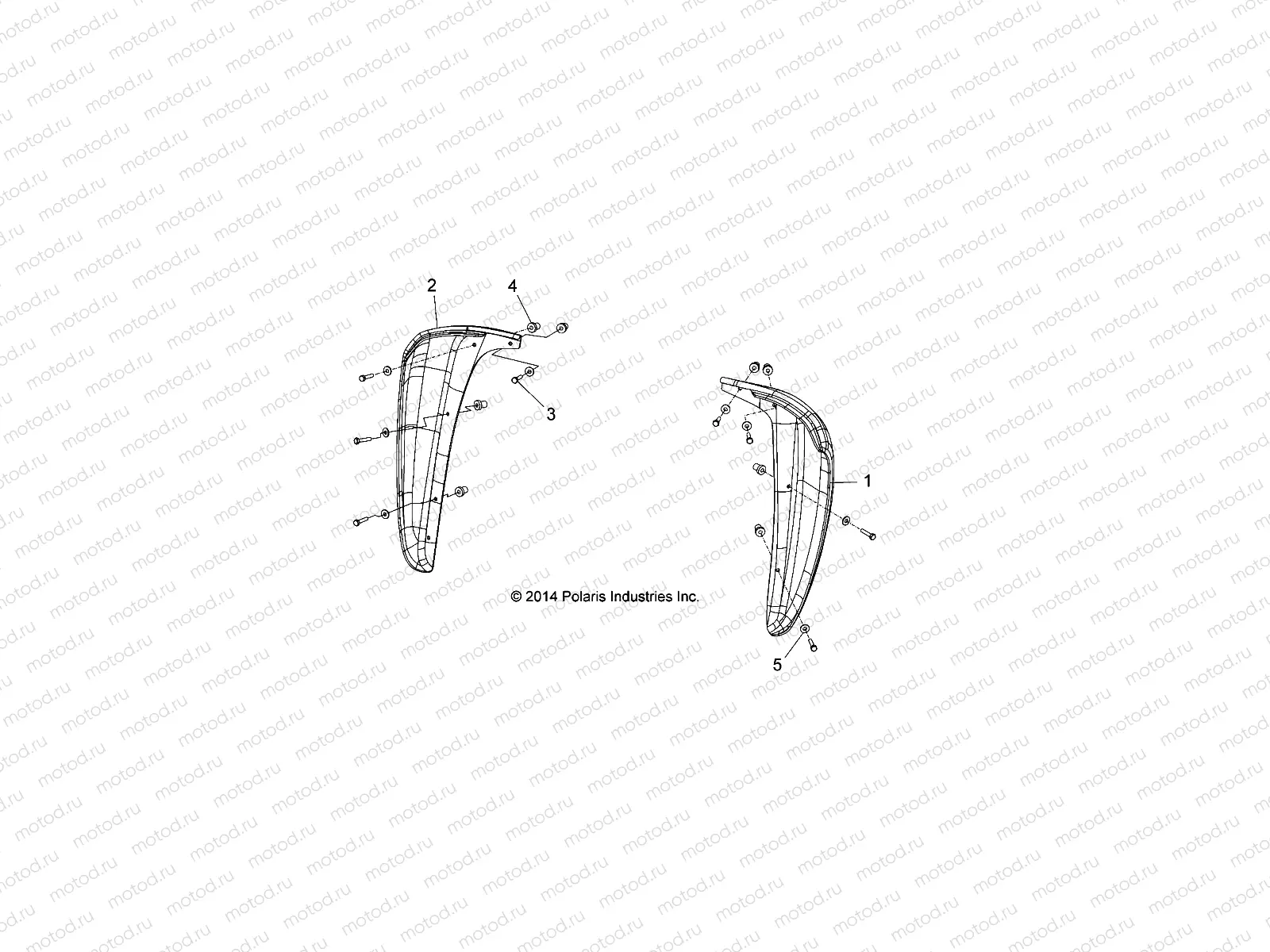 BODY | BODY, MUD GUARDS and FLAPS, EURO - L15G2/4/6 ALL OPTIONS (49GEMBODY15MUDEU)