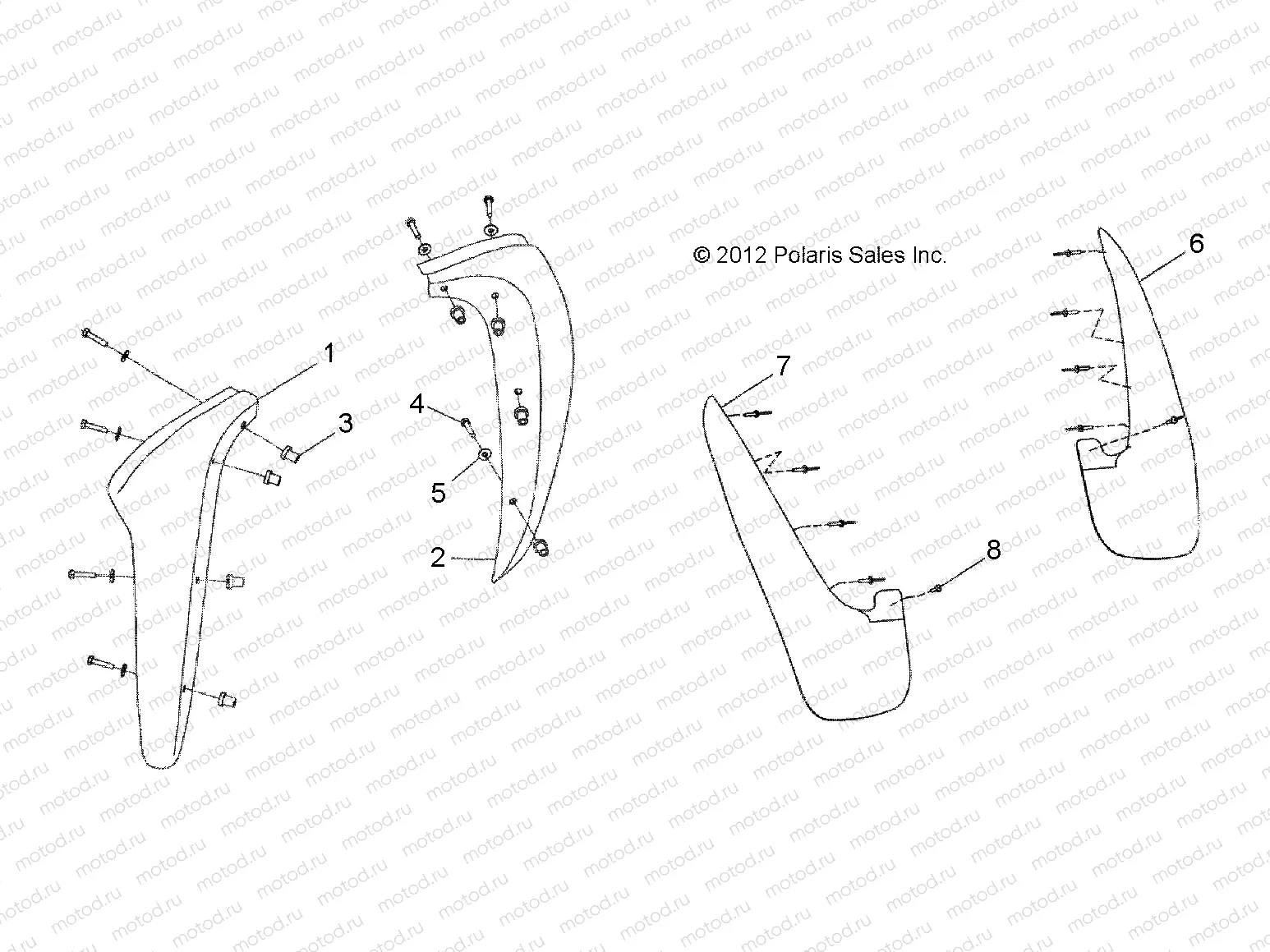 BODY | BODY, MUD GUARDS and FLAPS - L14G2/4/6 ALL OPTIONS (49GEMBODY13MUD)
