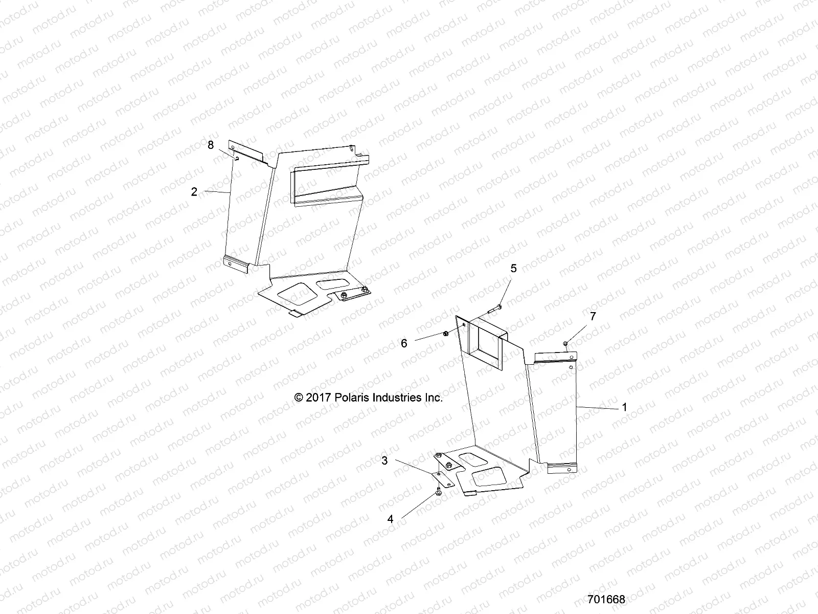 BODY | BODY, MUD GUARDS - R18RTED1F1 (701668)