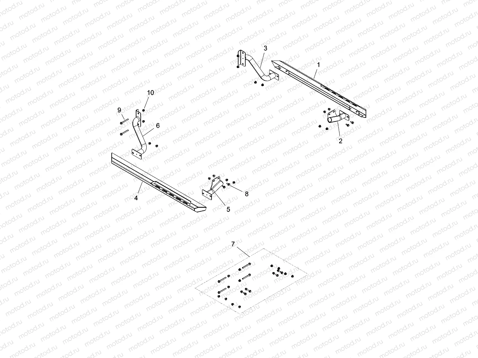 BODY | BODY, NERF BARS - R15RTA/E87A5 (49RGRNERFBAR15900XP)