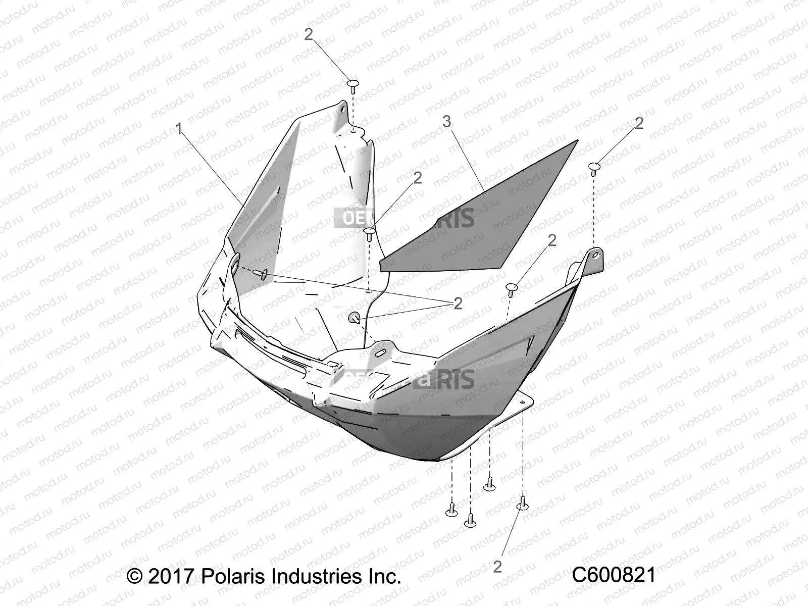 BODY | BODY, NOSEPAN ASM. - S21CBA5BSL (C600821)
