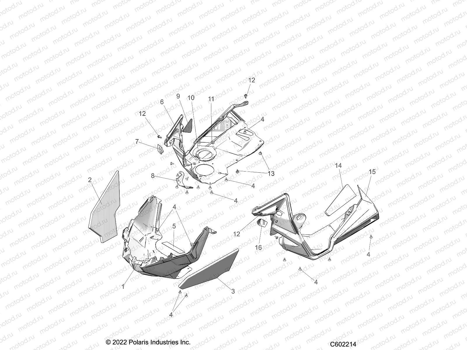 BODY | BODY, NOSEPAN ASM./FENDERS - S23TLC8MS/8ME (C602214)