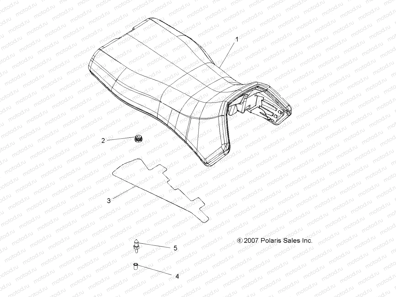 BODY | BODY, OPERATOR SEAT - A09DN76FC (49ATVSEAT08SPTRG500)