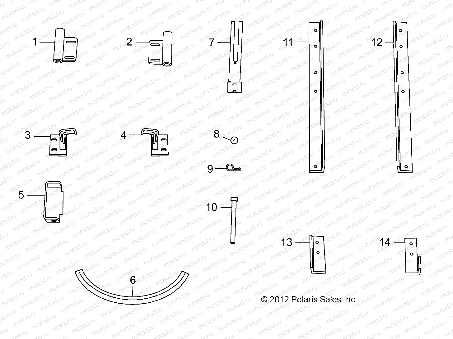 BODY | BODY, OPTIONS, 2 PASS HARD DOOR REPLACEMENT HARDWARE - L12G2A/L12G2S/L12G2L/L12G2D (49GEMOPTIONS11HARDDOORE2)