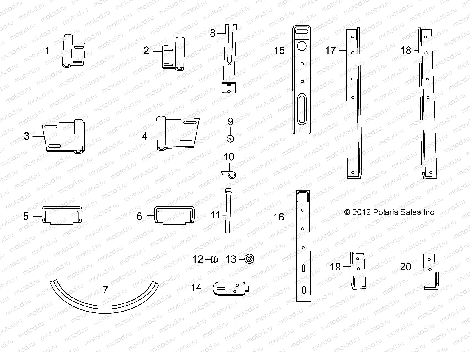 BODY | BODY, OPTIONS, 4 PASS HARD DOOR REPLACEMENT HARDWARE - L12G4A/L12G4S (49GEMOPTIONS11HARDDOORE4)