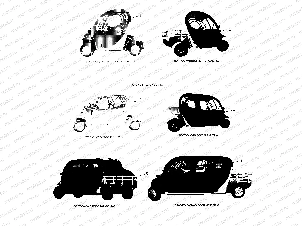 BODY | BODY, OPTIONS, DOORS, FRAMED and SOFT CANVAS - L15G2/4/6 ALL OPTIONS (49GEMOPTIONS13FRAME)