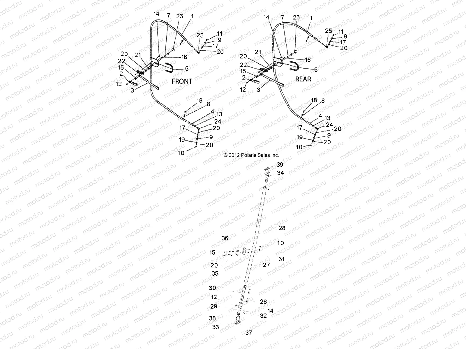 BODY | BODY, OPTIONS, DOORS, FRAMED CANVAS 4 PASSENGER - L15G4A/L15G4S (49GEMOPTIONS13FRAME4)