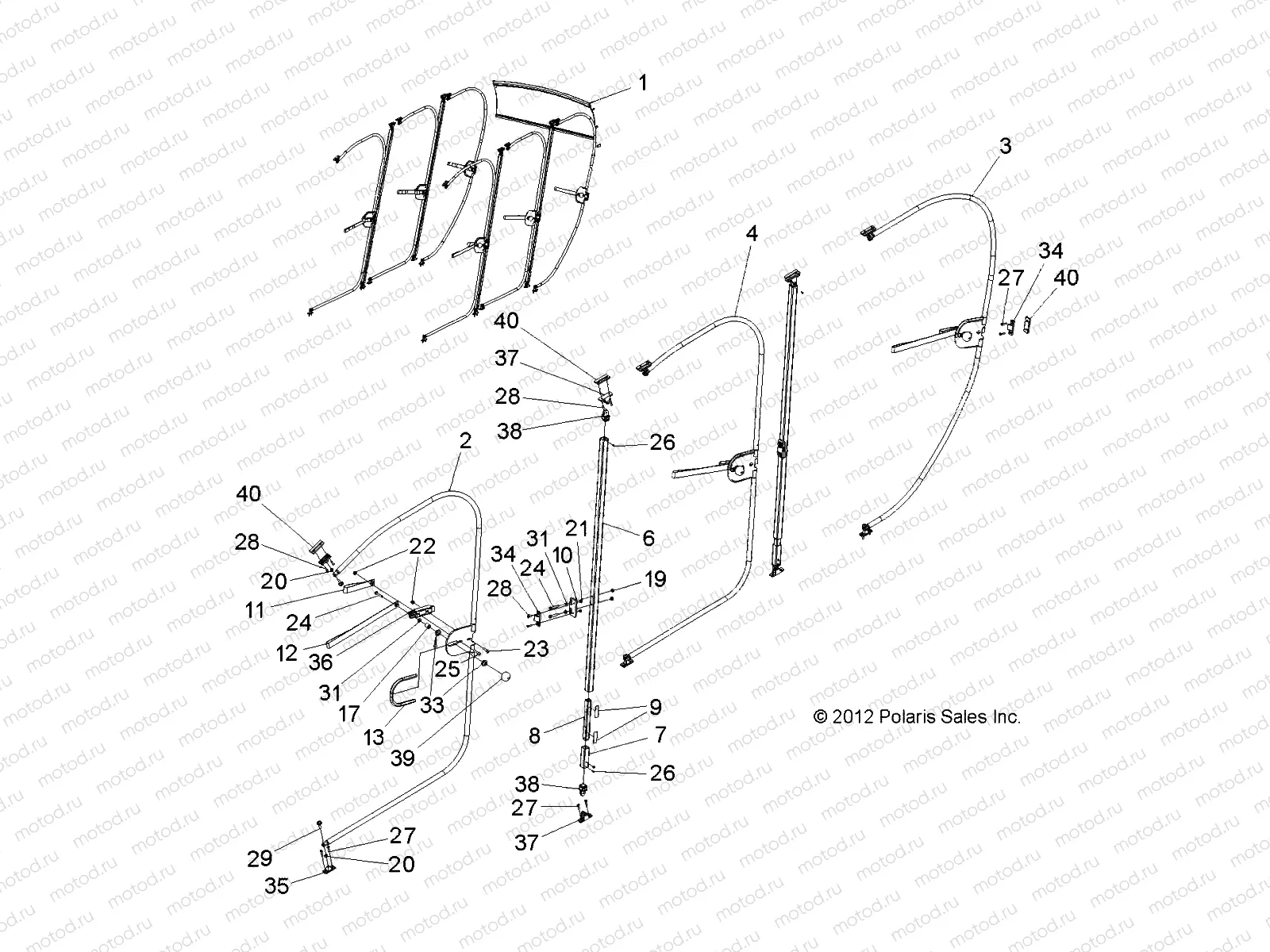 BODY | BODY, OPTIONS, DOORS, FRAMED CANVAS 6 PASSENGER - L15G6A/L15G6S (49GEMOPTIONS11FRAMECVS)