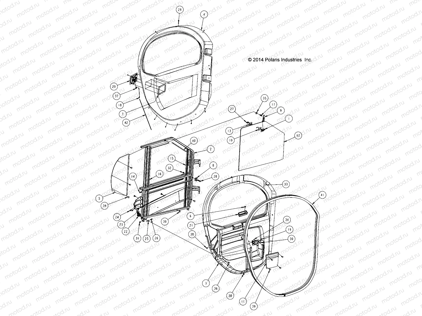 BODY | BODY, OPTIONS, DOORS, HARD, FRONT, INTERNALS, LH - L15G2AGALA/2D/2L/2S/4A/4S (49GEMOPTIONS15DRINT)