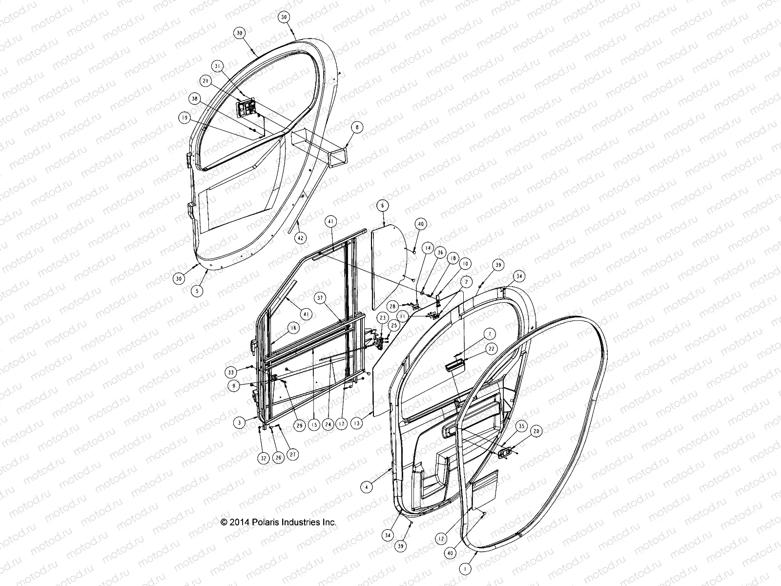 BODY | BODY, OPTIONS, DOORS, HARD, FRONT, INTERNALS, RH - L15G2AGALA/2D/2L/2S/4A/4S (49GEMOPTIONS15DRINTR)