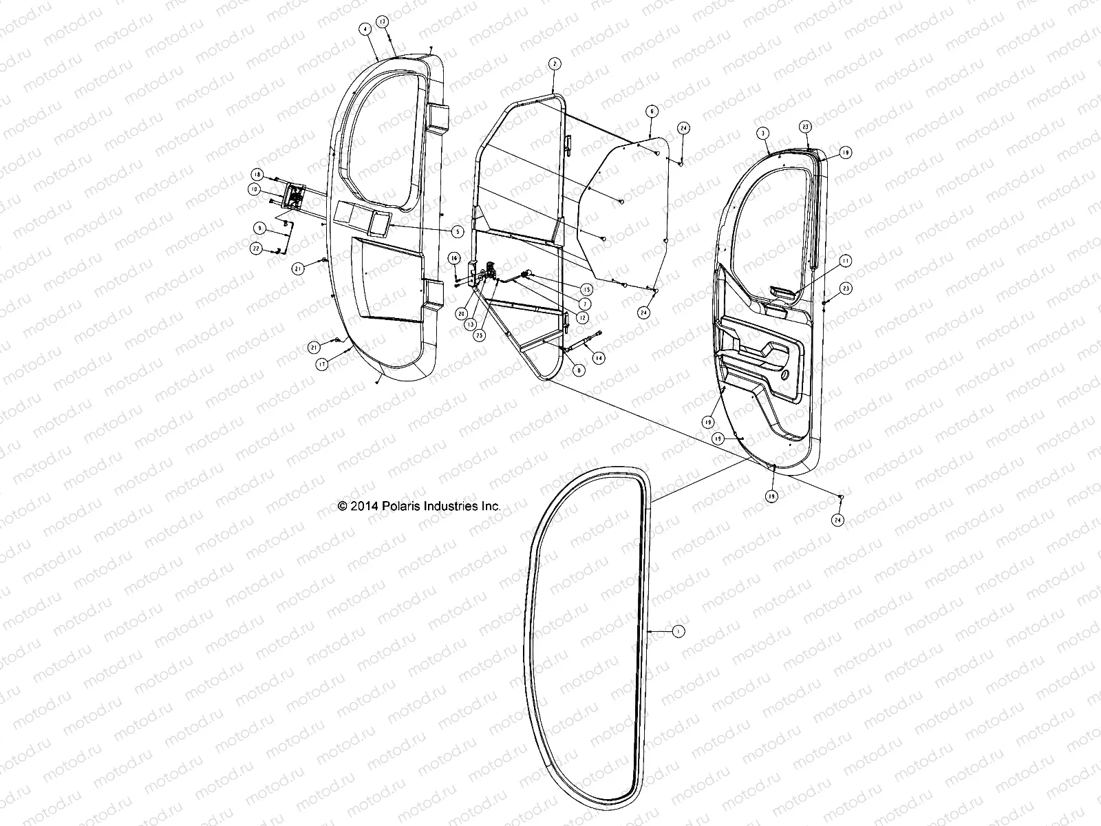 BODY | BODY, OPTIONS, DOORS, HARD, REAR, INTERNALS, LH - L15G4AGALA/4S (49GEMOPTIONS15DRINLR)