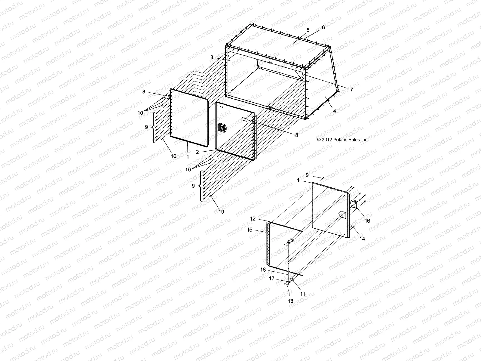 BODY | BODY, OPTIONS, ENCLOSED CARGO CARRIER - L15G2S/L15G4S (49GEMOPTIONS13CARRIER)