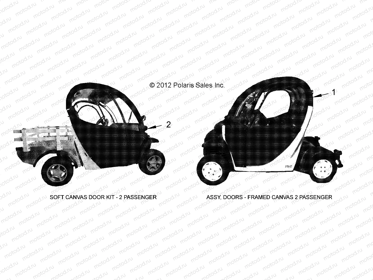 BODY | BODY, OPTIONS, FRAMED and SOFT CANVAS DOORS - e2/eS/eL/eLXD (49GEMOPTIONS11FRAMEDE2)